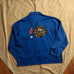 Vintage 80s Chainstitch Reworkd Workwear Chore – Size Large - Picture 1 of 8