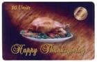 10u Happy Thanksgiving (Turkey on Serving Tray) SPECIMEN Phone Card