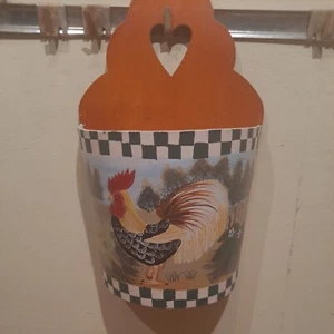 Vintage Folk Art Wall Pocket Hand Painted - Picture 1 of 5