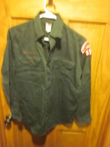 Camisa De Colección Boy Scouts BSA Verde Oscuro 14 1/2 Exploradores DETROIT Council 854 - Imagen 1 de 8