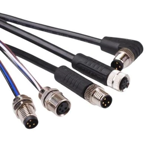 3, 4, 5 Way M8 Industrial Circular Connectors Male Female Prewired IP67 3A - Picture 1 of 20