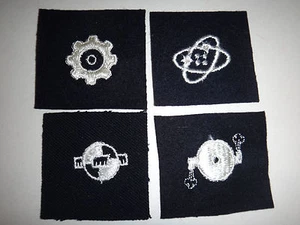 4 US Navy Enlisted Occupation Various Rating Specialty Patches *Black Velvet* - Picture 1 of 2