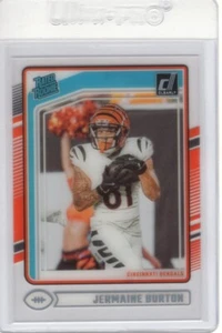 JERMAINE BURTON 2024 PANINI CLARAMENTE CLASIFICACIÓN DONRUSS NOVATO #75 RC - Imagen 1 de 2