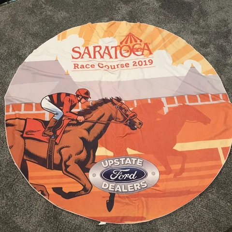 Saratoga Race Course 2019 picnic blanket throw 6” Cover