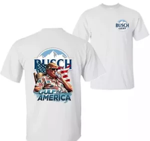 Busch Light T-Shirt Gulf Of America Beer Tee Vintage Shirt Trump - Picture 1 of 2