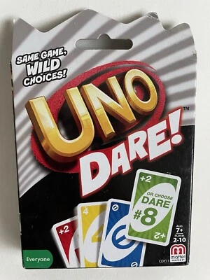 Uno Dare! Card Game Same Game Wild Choices! Mattel Kids or Adults ages 7 and Up - Image 1 of 2