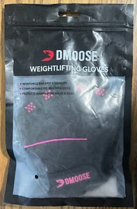 DMoose ~ Weightlifting Gloves ~ Black/Pink ~ Women's M ~ Brand New - Picture 1 of 5