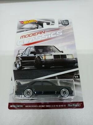 Mercedes-Benz 190E 2017 clásico moderno Hot Wheels 2,5-16 Evo II pilotos reales  Foto 1 de 4