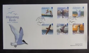 Alderney 2002 Migrating Birds Sea Birds SGA210/5 FDC First Day Cover - Picture 1 of 1