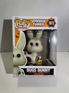 Funko Pop: Looney Tunes - Bugs Bunny as Ghost # 1673 - Nuovo con scatola - Foto 1 di 8