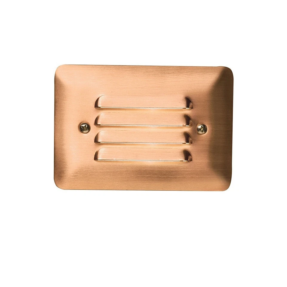 Kichler Landscape 15782CO30R - Copper 5" LED Mini Louvered Step Light - 3000K - Image 1 of 1
