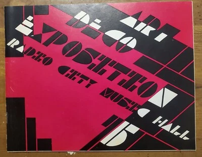 1975 Radio Music City Hall Art Deco CATALOGUE Foto 1 de 4