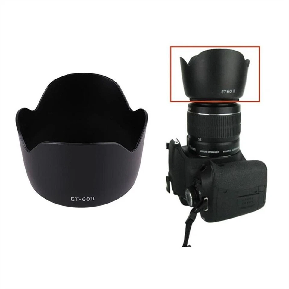 58mm Lens Hood For Canon Lens Hood Lens Hood Camera Hood For Canon EF 55-250mm - Image 1 of 4