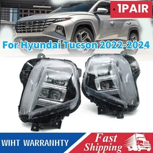 1Pair Bumper DRL Daytime Driving Fog Light Lamp For Hyundai Tucson 2022-2024 - Picture 1 of 5