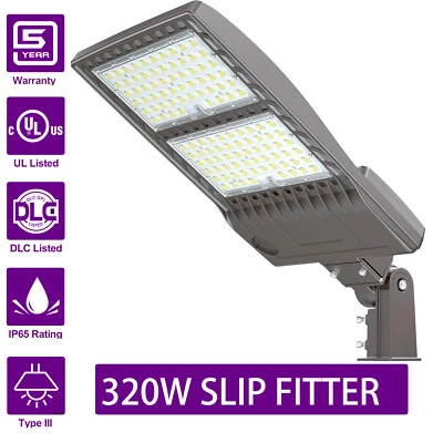 Lote de luces LED para estacionamiento 320W calle patio pista de tenis zapatero poste accesorio  Foto 1 de 4