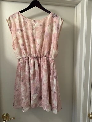 Alice + Olivia Pink Floral Mini Dress sz m - Image 1 of 4