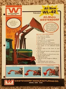 Westendorf WL-42 Loader Sales Brochure H - Picture 1 of 3
