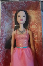 barbie glitz doll coral dress