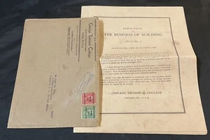 193o's USA Chicago Technical College letter to Singapore Straits Settlements - Picture 1 of 8