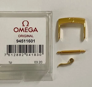 ORIGINAL OMEGA 16mm GOLD CLASP BUCKLE # 94511601 FITS 16mm STRAP BREADTH - Picture 1 of 3