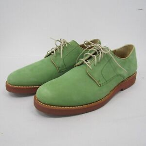 Brooks Brothers Green Suede Leather Goodyear Welted Mens US 10D Oxford Shoes