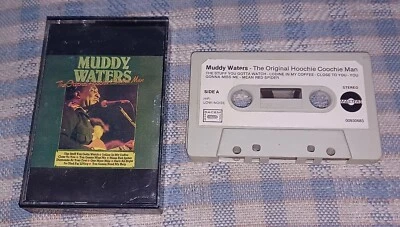 MUDDY WATERS The Original Hoochie Coochie Man CASSETTE Atsan BLUES Paper Label - Image 1 of 2