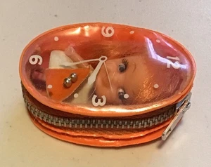 Vintage Mattel Liddle Kiddles Doll Plastic Orange Watch Case - Picture 1 of 8