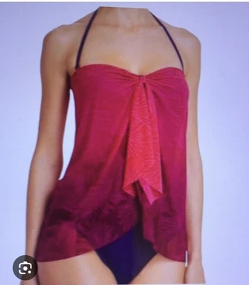 NWT Lauren Ralph Lauren  Women;s  Pink OnePiece Flyaway Swimsuit Size 6 - Image 1 of 4