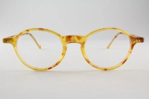 Rare Authentic Jean Lafont CONCERTO 330 45mm Yellow Tortoise Glasses France - Picture 1 of 5