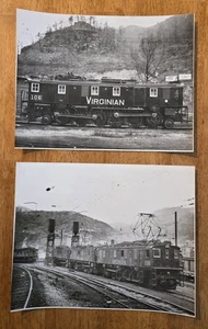 Konvolut 2 alte elektrische Zuglok 8 x 10 Fotos: Virginian Railway B - Bild 1 von 7