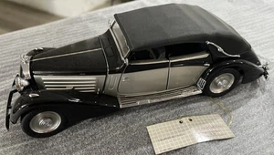Franklin Mint 1/24 Scale Diecast 8224G - 1939 Maybach Zepplin - Black/Silver - Picture 1 of 6
