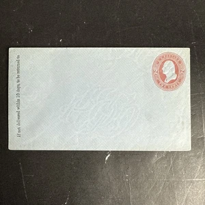 US Stamped Envelope U245 2c 1884 Full Entire Red on Blue - Picture 1 of 4