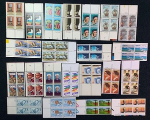 USA - Scott 2071 / / 2159-  20 & 22 cent plate blocks  - lot of 22 diff - MNH - Picture 1 of 1