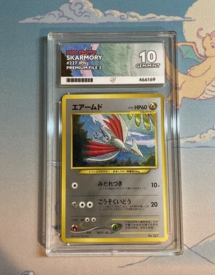 Pokémon TCG 2000 Promo - Skarmory # 227 Neo Premium File 3 - GEM MINT ACE 10 💎 - Image 1 of 2