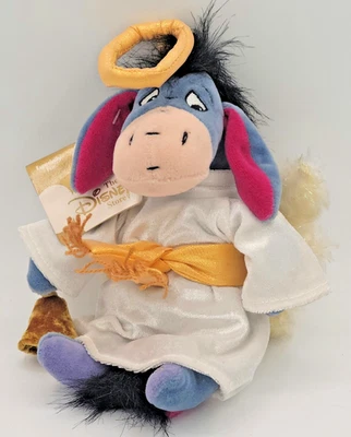Vintage Disney Store CHOIR ANGEL EEYORE Plush 9" w/ tags - Winnie the Pooh Y2K - Image 1 of 4