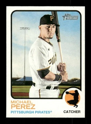 2022 Topps Heritage  459 Michael Perez SP NMMT-Mint BXCP16 - Image 1 of 2
