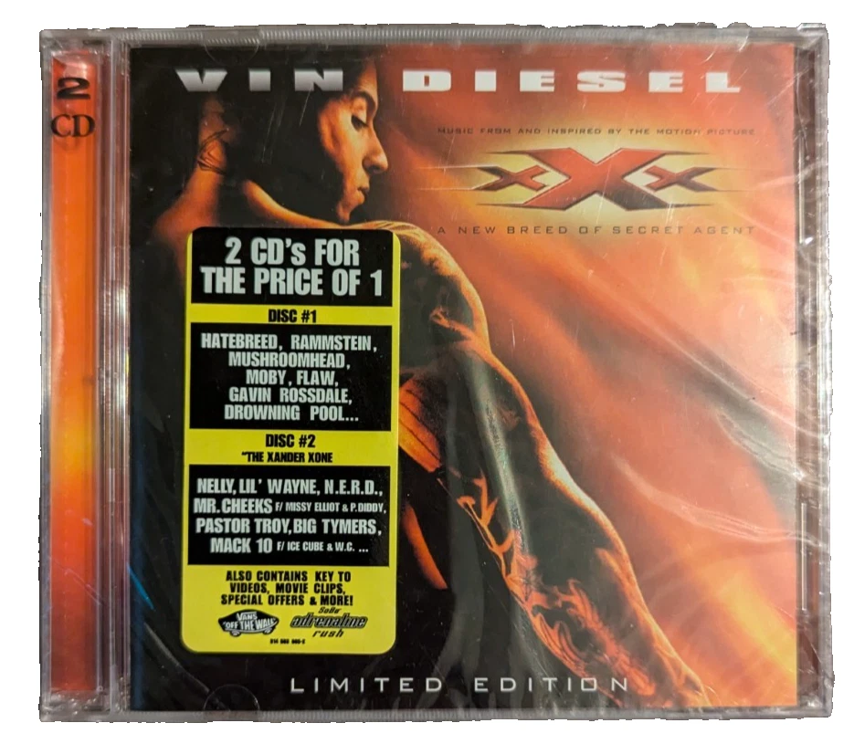 Vin Diesel Music From and Inspired From XXX CD Limited Edition 2002 New Sealed - Image 1 of 4