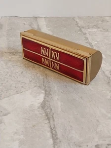 Vintage Neiman Marcus Lippenstift Etui mit Spiegel Rot & Gold Kompakt - Bild 1 von 8
