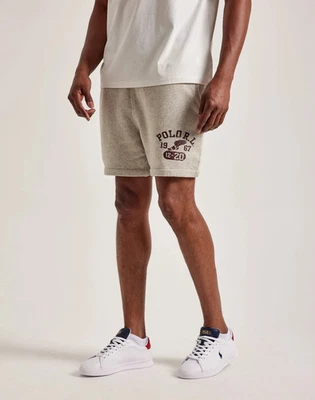POLO RALPH LAUREN MENS 6" LOGO FLEECE SHORTS~XXL~GRAY~NWT - Image 1 of 3
