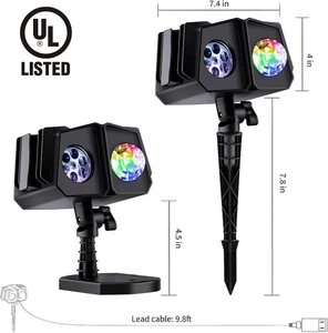 2024 Upgrade Halloween Christmas Projector Lights, Upgrade Waterproof Outdoor... - Picture 1 of 3