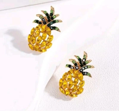 Pendientes Piña NUEVO Joyería de Moda Envío Gratis 1.2 Pulgadas Foto 1 de 2