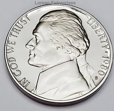 1980 S Jefferson Nickel ✼PROOF✼ - Image 1 of 2