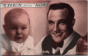 c1940s GENE KELLY Hollywood Movie Star "THEN and NOW" / Arcade Mutoscope Card - Picture 1 of 2