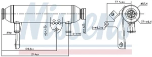 RAFFREDDATORE SCARICO RICIRCOLO GAS ADATTO A: ADATTO PER FIAT DOBLO MPV 1.9 JTD /1.9 J - Foto 1 di 3