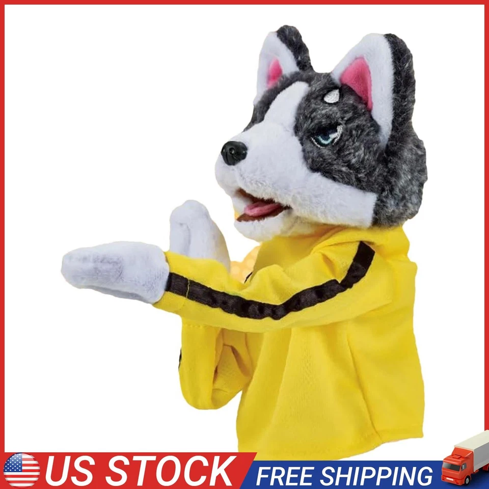 2024 Plush Husky Vocal Hand Puppet Battle Interactive Toy Funny Boxing Dog*Doll✨ - Image 1 of 4