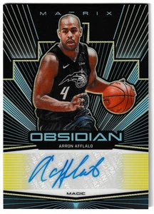 2019-20 Panini Obsidian Matrix Electric Etch Yellow Auto /10 Aaron Afflalo Magic - Picture 1 of 1