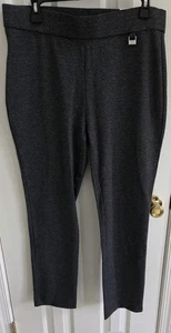 Pantalones Rafaella Carbón Tweed Gris Jaspeado Cómodos Pierna Ajustada Talla 12 Nuevos con Etiquetas - Imagen 1 de 8