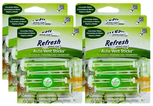 Refresh Your Car! Best Car Air Freshener Vent Sticks, Cucumber Melon, 6 Packs - Picture 1 of 1