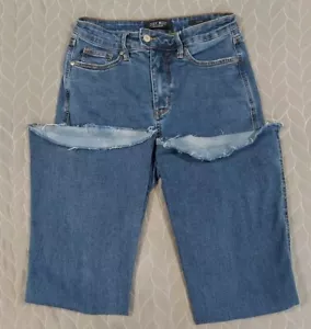 Judy Blue Jeans Control Top Flare Hochhaus roher Saum Größe 9/29 - Bild 1 von 10