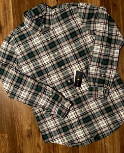 NEW-Uomo/Adolescente Polo/Ralph Lauren Plaid Natale L/S Camicia Classica Oxford TG: S - Foto 1 di 11